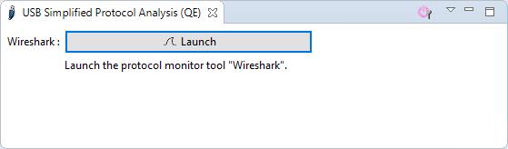 7. Starting Wireshark from within QE for USB and Debugging the Contents of USB Communications Using the functions described in the previous chapters leads to the USB connection being established.