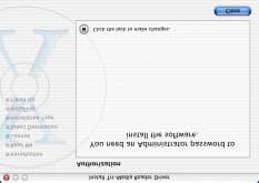 5) For Mac OS X, you need the administrator right for the