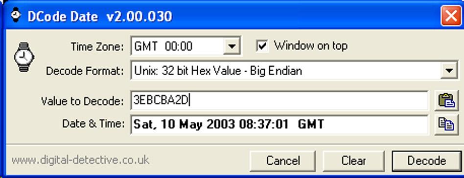 Time stamps and search terms A wide variety of storage formats are used for storing timestamp data in embedded system memories To illustrate - the timestamp "30 April 2008 14:30:59 UTC" is encoded as