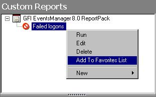 Screenshot 21 - Custom Report Wizard: Welcome dialog 2. Right-click on the custom report to be modified and select Edit.