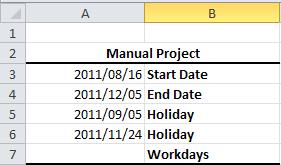 Workdays Question: How can I calculate the number of workdays between two dates?