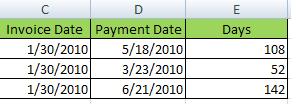 Using the DATEIF Function Question: Is there a function in Excel that I can use to calculate the number of days between two dates?