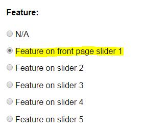 Making the image appear on the home page slider. The image file name to be uploaded should not have any spaces or nonalpharnumeric characters.
