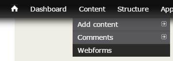Content Management - Webforms Drupal Webform is a powerful module that allows you to create forms with different fields. These forms record to the database and can be set to email that data.