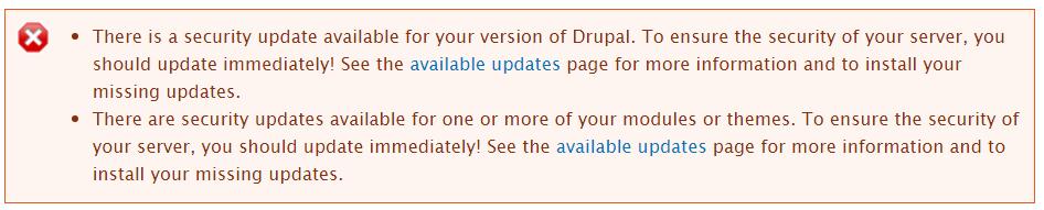 Drupal Maintenance - Introduction Drupal and Drupal Modules are regularly updated for stability, improved functionality and for security.