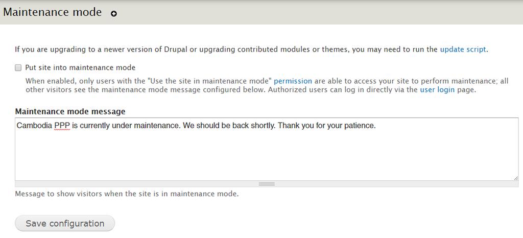 Drupal Maintenance - Updating Drupal Core WARNING Before updating anything, you should complete a full backup of your website files and database.