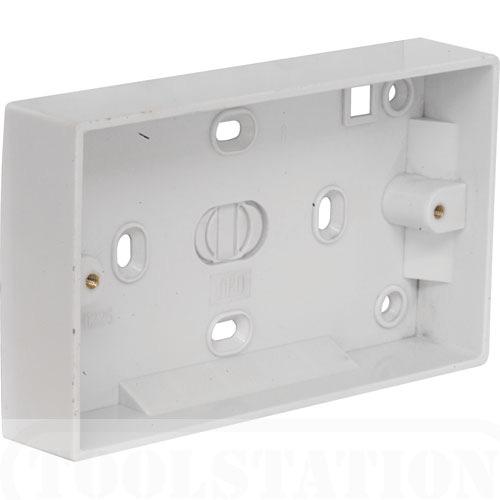 The sign may also be attached to surface-mounted pattress and conduit boxes such as: The minimum depth required inside the box is 30mm to allow for the fused connector block supplied with the sign.