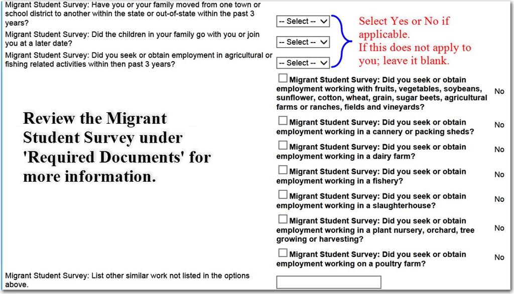 Migrant Student Survey 17.