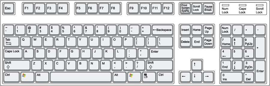 Image of keyboard to