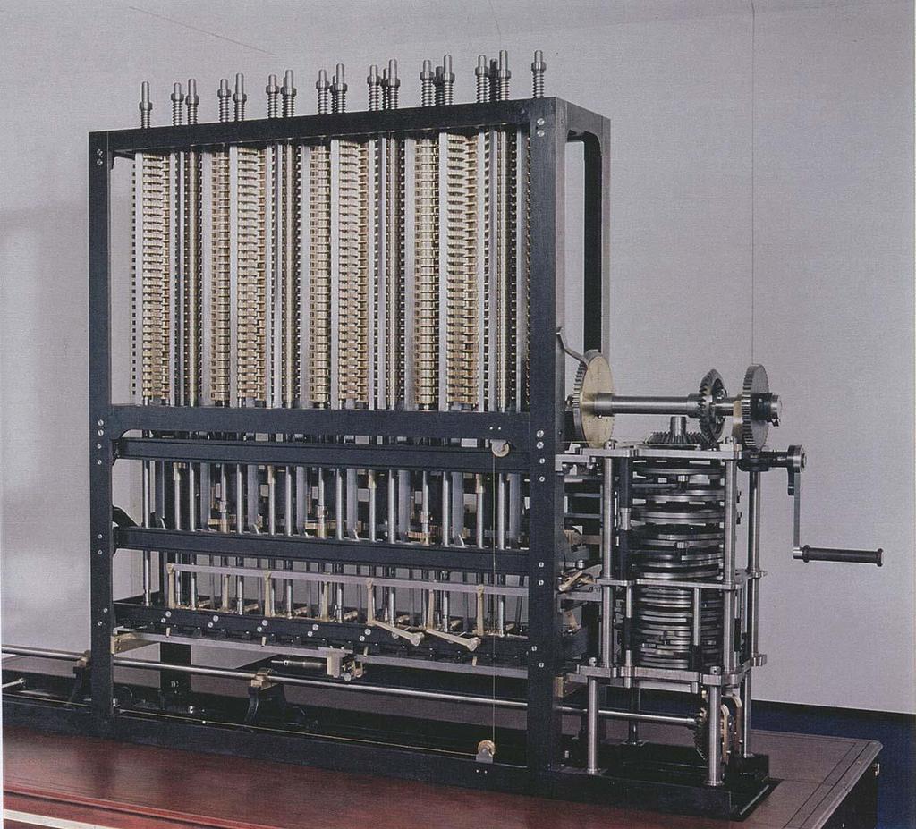 Why electronics? Difference Engine No. 2 (1849) Designed by C.