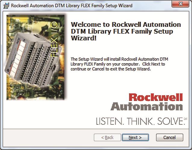 4 DTM Library FLEX I/O and FLEX Ex 2. Double-click Setup.
