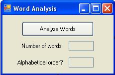 Example 4: Form The file WORDS.