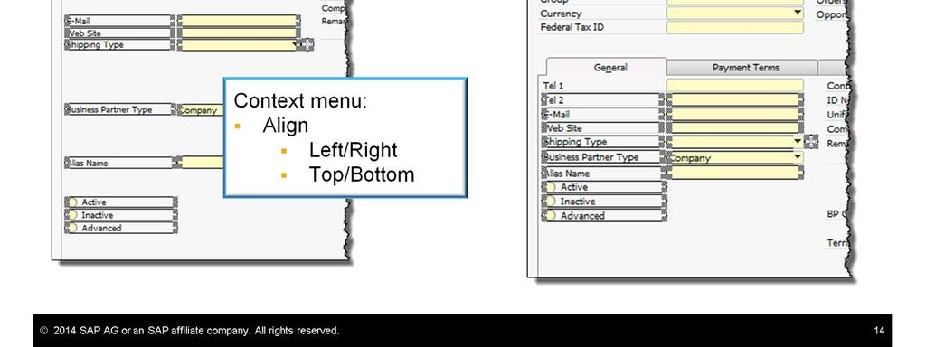Use this option to adjust the vertical spacing between fields that you have moved.