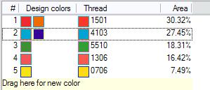 Double click on any of the colored chips in the dialog box. 4.