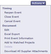 Print Event Information This option exports the event information to a file in Microsoft Word. From any tab, select Actions and then select Print Event Information.