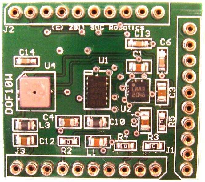 1.0 Description 1.1 Features 4 Sensors integrated onto one PCB 3-Axis Accelerometer +-16G 3-Axis Rate Gyro 250/500/2000 deg/sec 3-Axis Magnetometer eight ranges from 0.88 8.