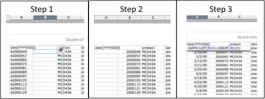 Highlight Column B (the product column) and go to Insert Column. This will insert a column after the date column (see Figure- Step 1).