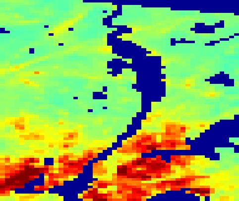 3 A significant improvement can be observed as artificial hot spots in the AOD map are significantly reduced 40.8 40.8 40.7 0.1 40.7 0.1-74.