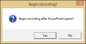 The PowerPoint tab will appear on the main screen of the recorder. Figure 24 2. Click the Open a Presentation button, select a PowerPoint presentation from your drive and click the Open button.