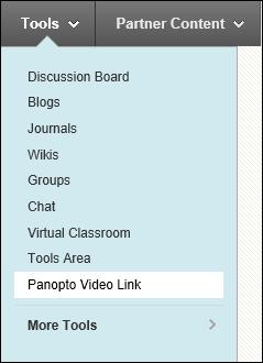 Figure 46 Figure 47 3. The Insert Panopto Video screen will appear. Under the Select Panopto Folder section, choose the folder from the dropdown menu that has the recording.