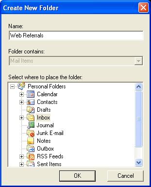 Accepting an invitation to share a Microsoft Outlook email folder 1.