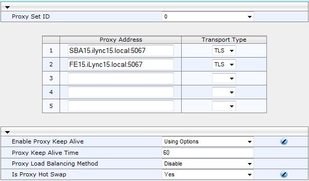 Installation & Maintenance Manual 11. Configuring the PSTN Gateway 2. Click the Proxy Set Table button to open the 'Proxy Sets Table' page: Figure 11-2: Proxy Sets Table Page 2a 2b 2c 2d a.