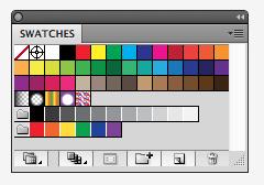 Draw a large square and fill with your background colour using the Eyedropper Tool (I): Select the shape you want to colour, click on the Eyedropper, hover over the colour you want to match and