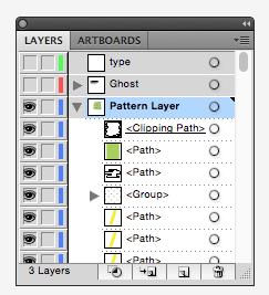 just created. When you re happy with your shape, expand your Pattern Layer to see the order of items.