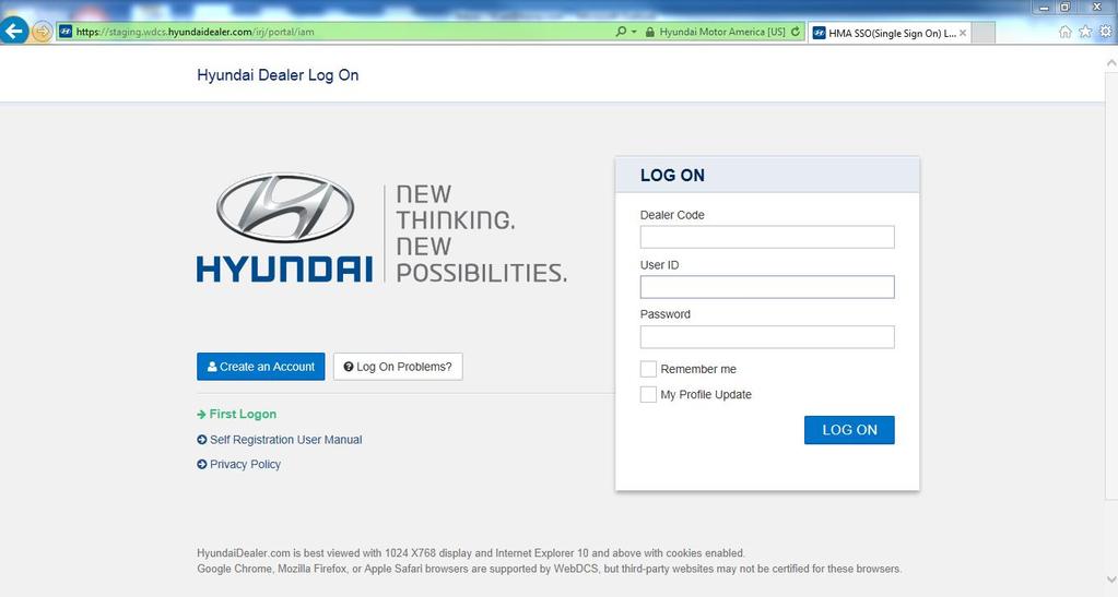 2. General Information 2.1 Hyundaidealer.com and WEBDCS Login Login URL for Hyundai dealer portal : https://www.hyundaidealer.com To log in to WEBDCS, follow the steps below: 1.