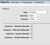 Reports and Monitoring Country Blocking [Monitor -> Activity -> Security Policies]