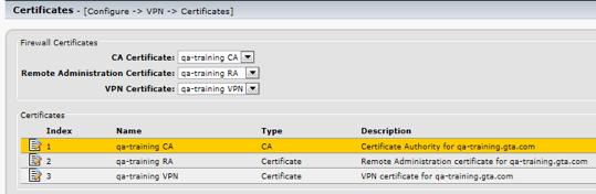 Certificates V5.3 & above supports Ability to create Certificate Signing Requests (CSR s) used to get a signed certificate from a Certificate Authority. Certificate Signing CA s.