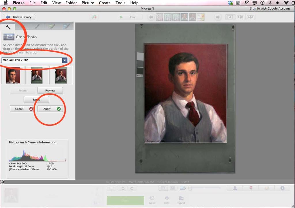 Unfortunately, Picasa does not have a built in fix for distortion like Elements or Photoshop.