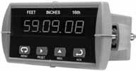 and 16ths of an inch Scrolling Display of Product, Interface, Temperature, or combination Input: RS485 Modbus RTU Output: 2 Form A relays and 4-20 ma 110 VAC Input Power 16