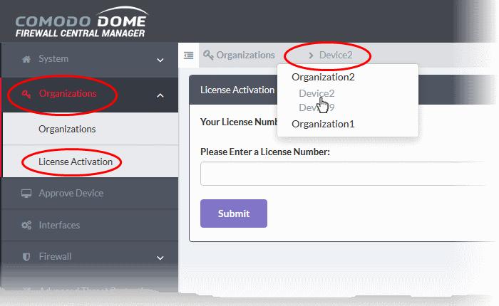 Click 'Sign up to Comodo Dome', choose a DFW license type and complete the purchase process. An order confirmation mail with DFW license details will be sent to your registered email address.