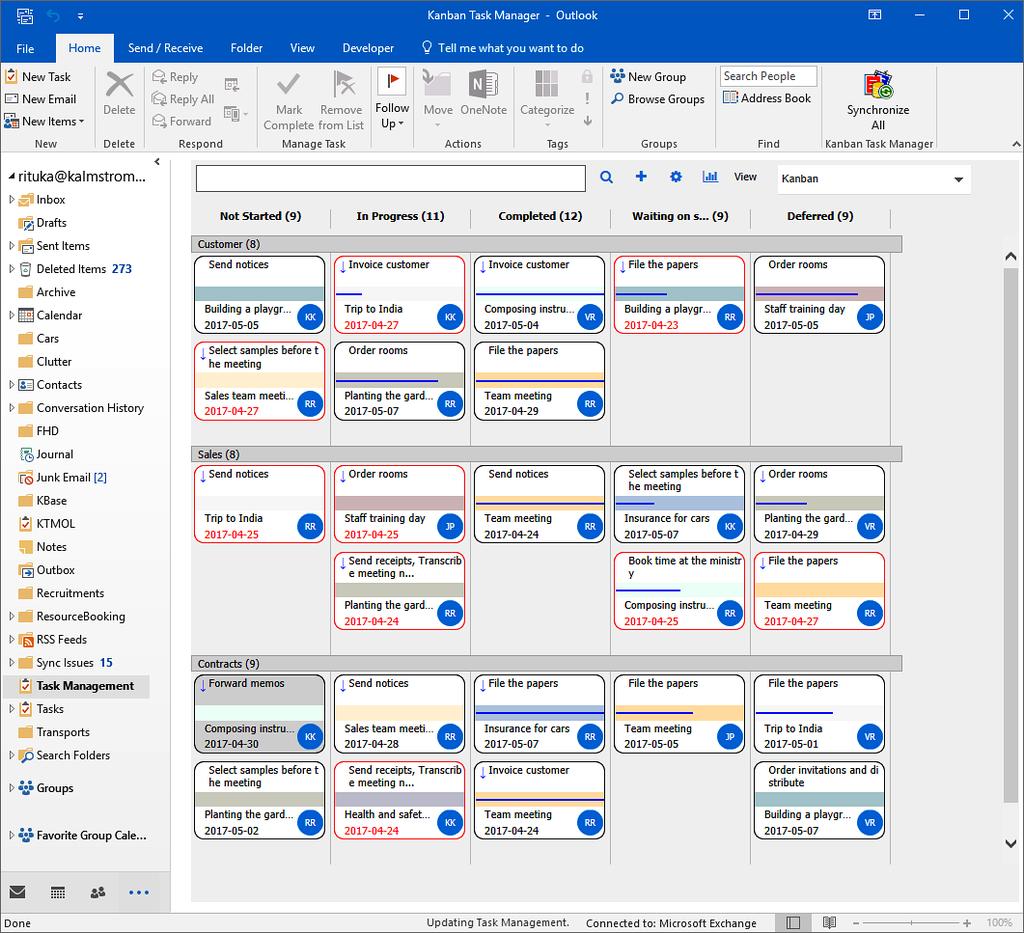 1 INTRODUCTION Kanban Task Manager helps a workgroup co-operate on projects and tasks inside Outlook.