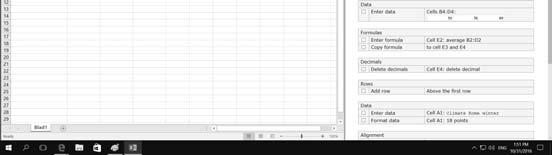 Compare the result window with your own Excel window. When you are completely done you can close all windows by clicking the the top right corner of each window.