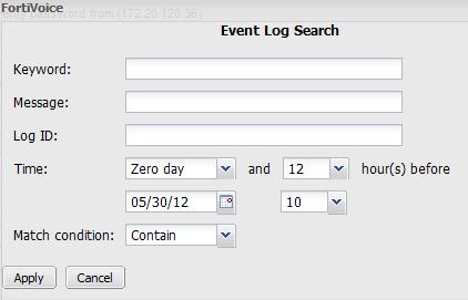 Log report right-click menu options Select All Clear Selection Export to Table Select to select all log messages in the current page, so that you can export all messages to a table.