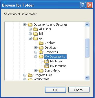 Environment Setting 0 File Storage Specifies the folder on the computer where recorded images should be saved when Save to PC is selected for the File Storage setting