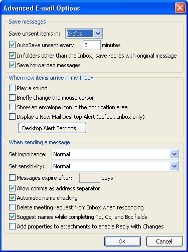 Saving Message Replies in the Same Folder as the Original Message Click here for a list of related topics.