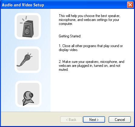 Follow the installation wizard, select to USB AUDIO DEVICE as audio device and test. 5.