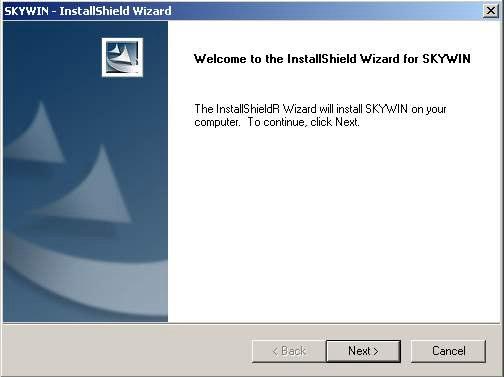 4. Ready to install SkyWin,