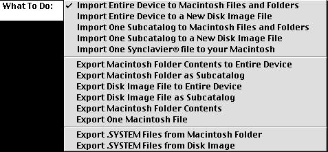 Importing and Exporting Files with InterChange The operations of InterChange are
