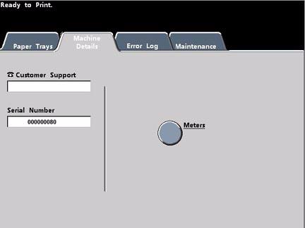 The Machine Status screen can be set as the initial screen default by your System Administrator. 1. Go to your printer and select the Machine Status Button 2.