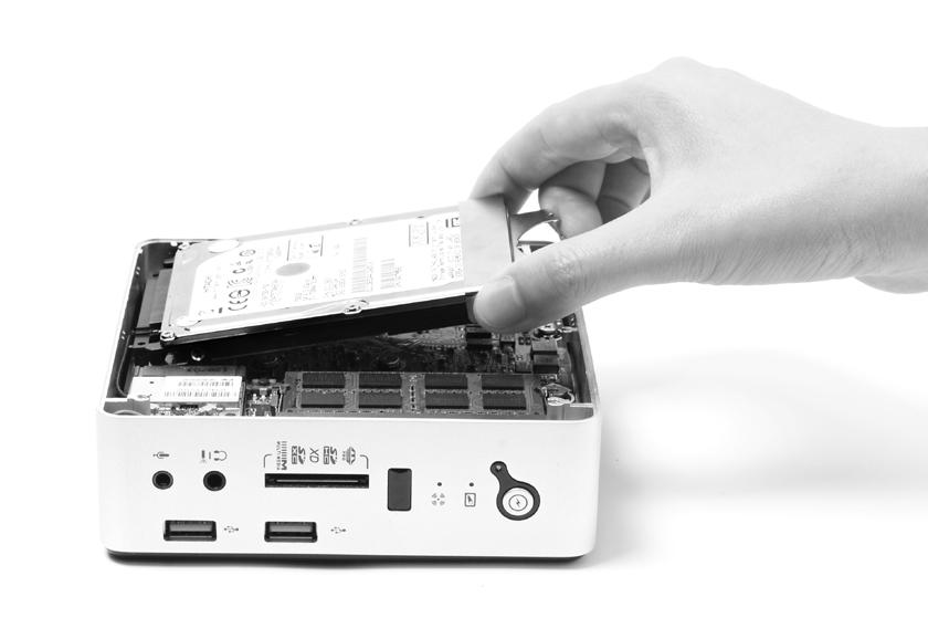 Install the hard disk bracket to a 2.