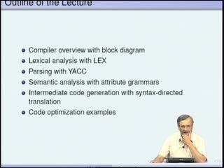 Compiler Design Prof. Y. N. Srikant Department of Computer Science and Automation Indian Institute of Science, Bangalore Module No. # 01 Lecture No.