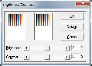 3.2 TWAIN driver 3 [Scanning Mode] [Brightness/Contrast] - Pressing the button displays a screen that