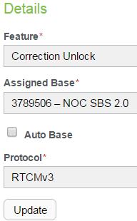 CORS/3 rd party network correction profile. o The Protocol used in the GPS receiver can be set here. The Protocol in the correction profile must match what the GPS receiver Protocol is set to.