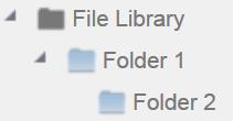 select the Add Folder button. Give the sub-folder a name (e.g. Folder 2) and then select Add.