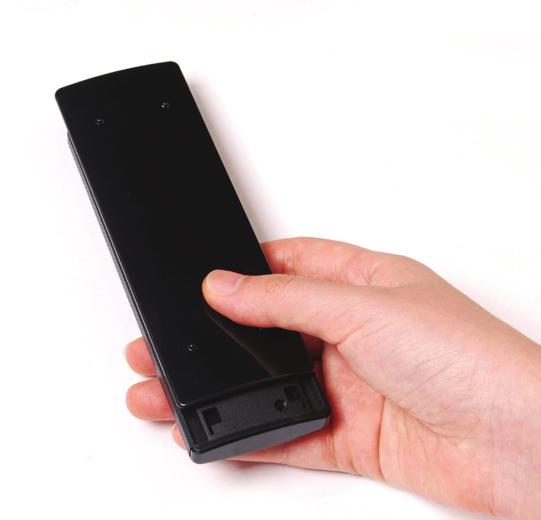 the remote control, and push the cover