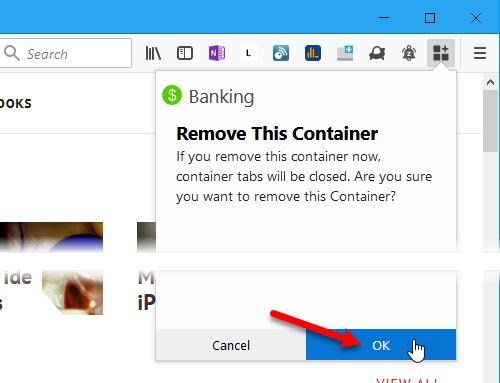 To create a new container, open